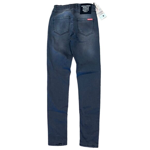 DSQUARED2 Y2K Jeans Denim Skinny Distressed Deadstock Mid-Rise - Picture 3 of 14